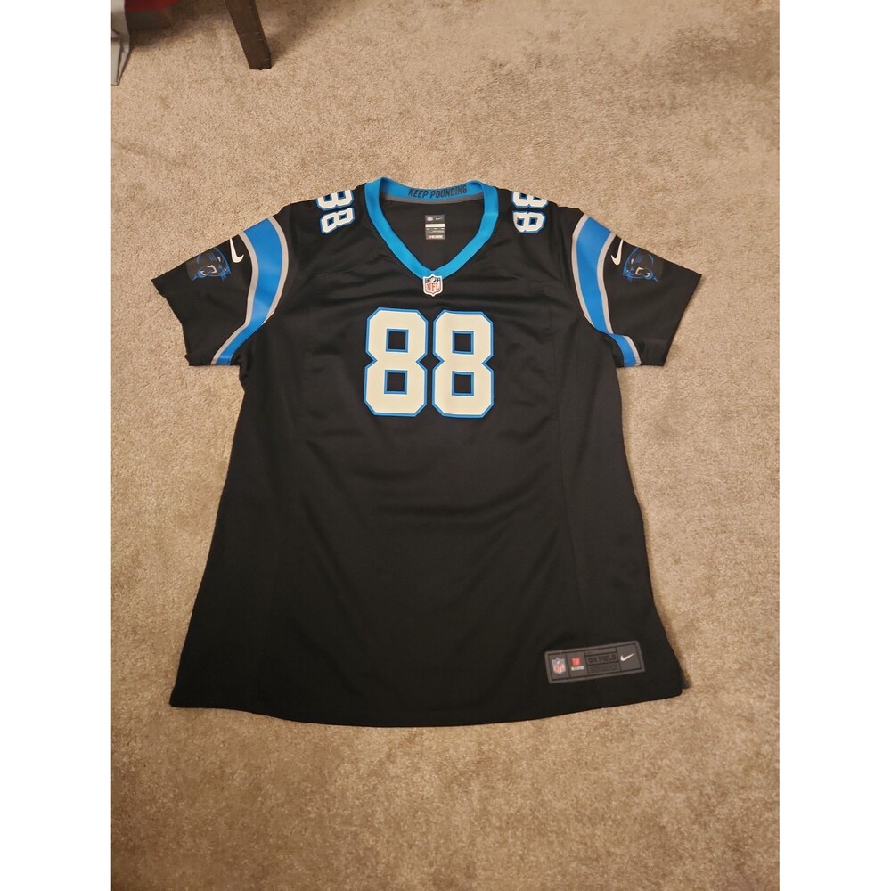 NFL Carolina Panthers #88 Greg Olsen Black Jersey Youth XXL Women's M-L